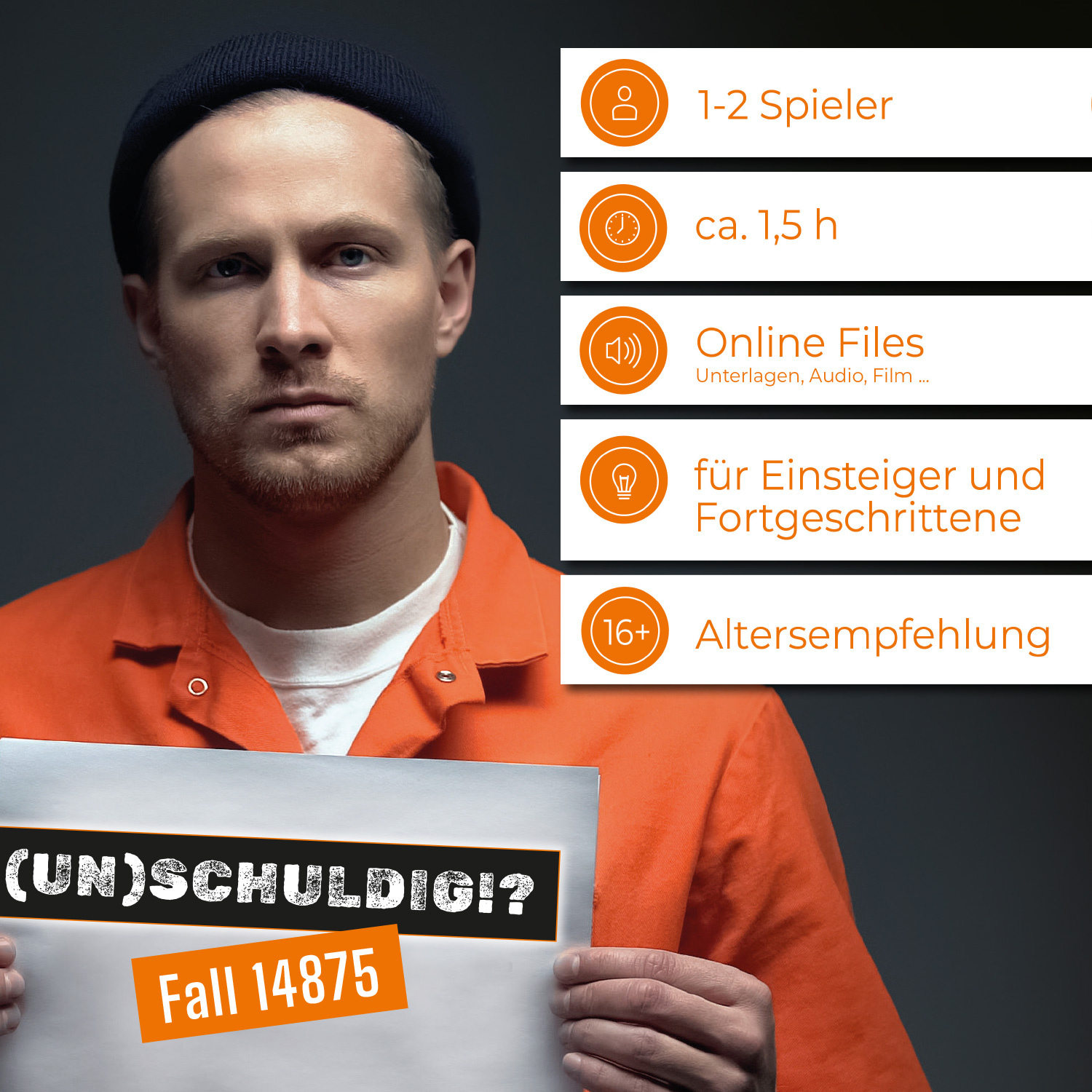 (Un)Schuldig!? – Fall14875 Lenox Kaufmann – Tatort Detektivspiel 1-2 Personen