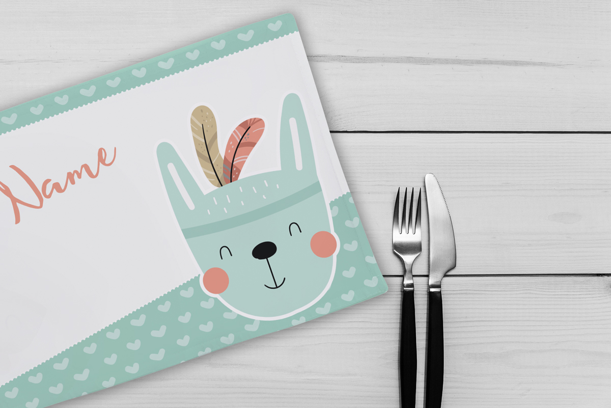 Tischset / Platzset "Fini" – Name individualisierbar 