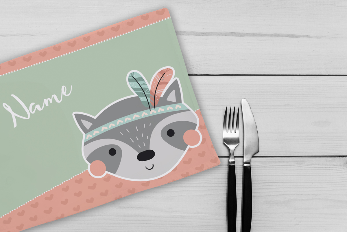 Tischset / Platzset "Chico" – Name individualisierbar 
